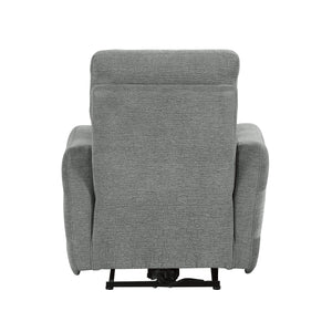 9804DV-1PWH Power Lay Flat Reclining Chair with Power Headrest and USB Port