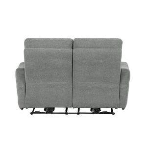 9804DV-2PWH Power Double Lay Flat Reclining Love Seat with Power Headrests and USB Ports