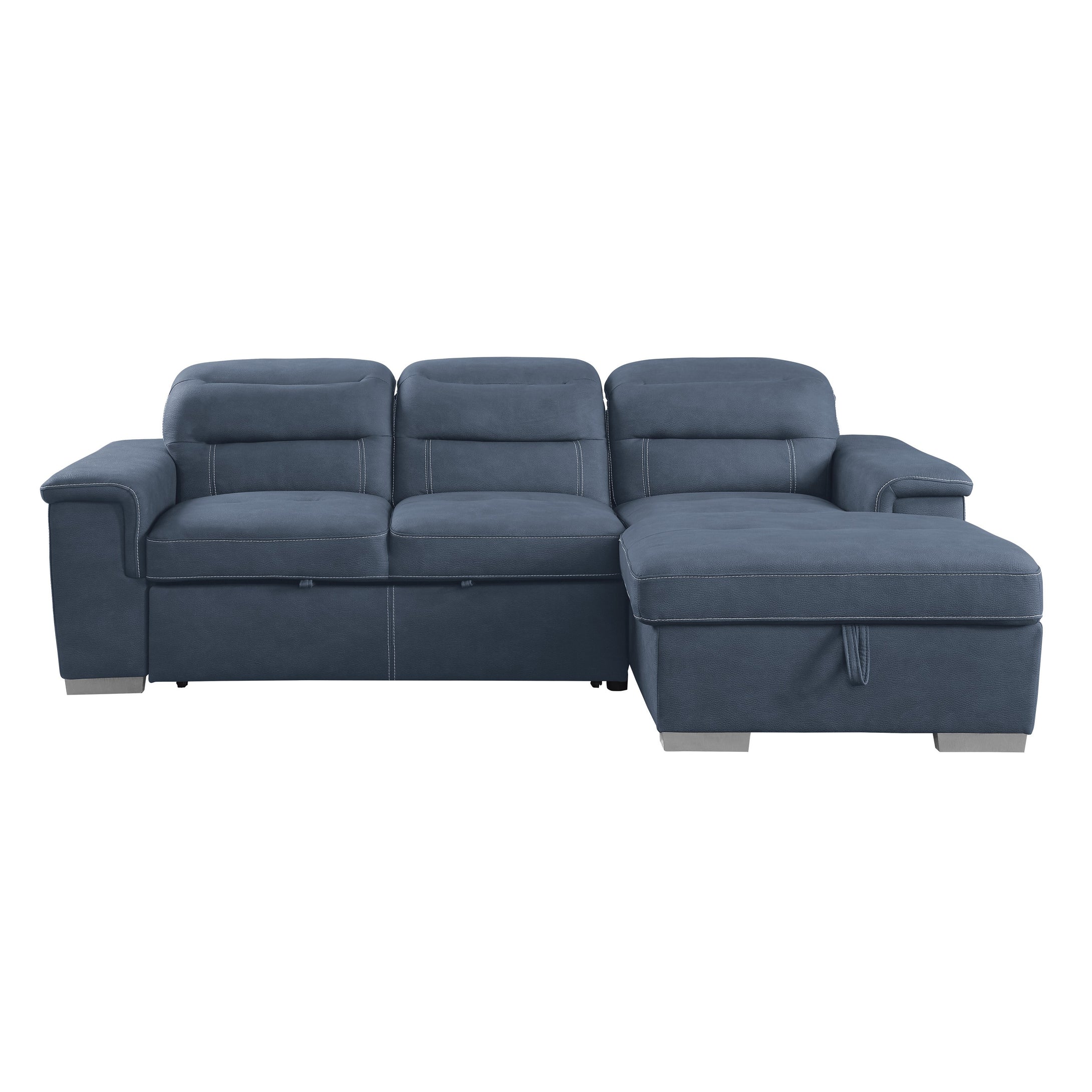 9808BUE*SC 2-Piece Sectional with Pull-out Bed and Hidden Storage