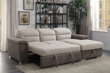 9808*SC 2-Piece Sectional with Pull-out Bed and Hidden Storage