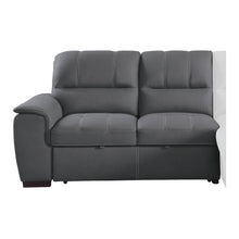 9858GY*SC 2-Piece Sectional with Pull-out Bed and Hidden Storage