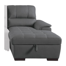 9858GY*SC 2-Piece Sectional with Pull-out Bed and Hidden Storage