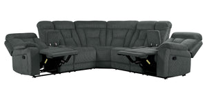 9914*SC 3-Piece Reclining Sectional with 2 Consoles