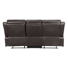 9990DB-3 Double Lay Flat Reclining Sofa with Center Drop-Down Cup Holders