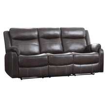 9990DB-3 Double Lay Flat Reclining Sofa with Center Drop-Down Cup Holders