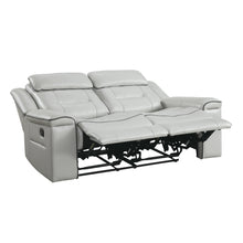 9999GY-2 Double Lay Flat Reclining Love Seat