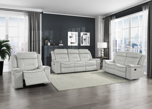 9999GY-2 Double Lay Flat Reclining Love Seat