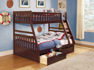 B2013TFDC-1*T Twin/Full Bunk Bed with Storage Boxes