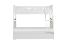 B2053TFW-1*T Twin/Full Bunk Bed with Storage Boxes