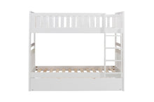B2053W-1*R Twin/Twin Bunk Bed with Twin Trundle