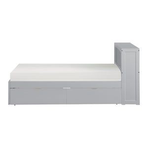 B2063BC-1T* Twin Bookcase Bed with Storage Boxes
