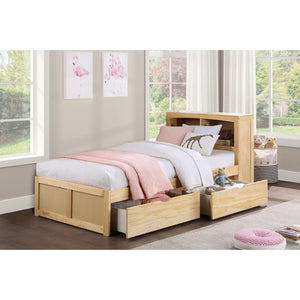 B2043BC-1T* Twin Bookcase Bed with Storage Boxes